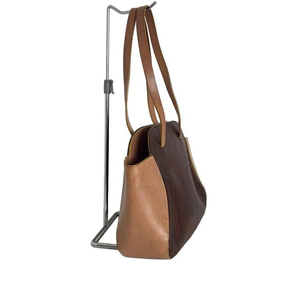 ETRO Bordeaux Brown Multi PVC Leather Tote Bag - Picture 2 of 10